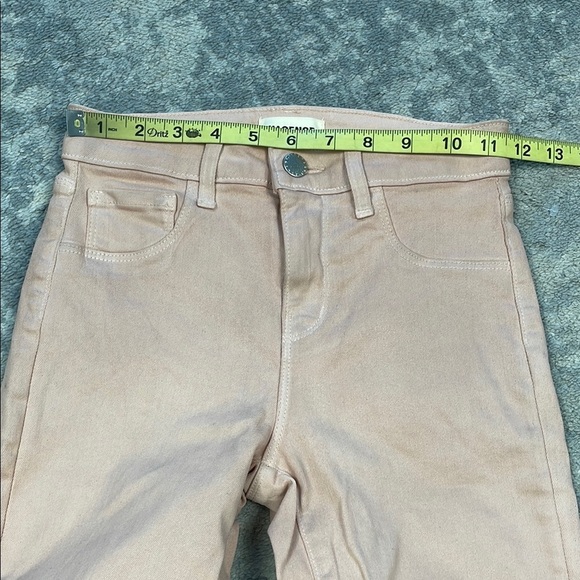 L’Agence Selma High Rise Bootcut Jeans Petal Coated Pink Sz 23 - Picture 6 of 13